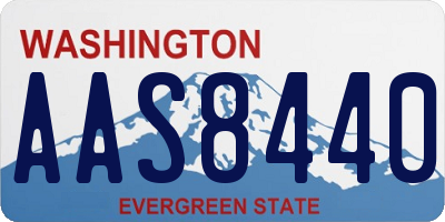 WA license plate AAS8440