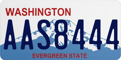 WA license plate AAS8444
