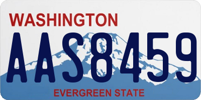 WA license plate AAS8459