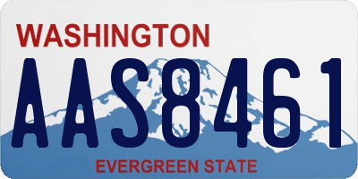 WA license plate AAS8461