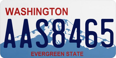WA license plate AAS8465