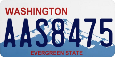 WA license plate AAS8475