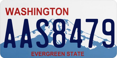 WA license plate AAS8479