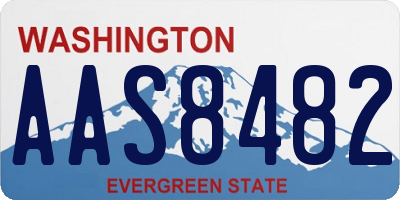WA license plate AAS8482