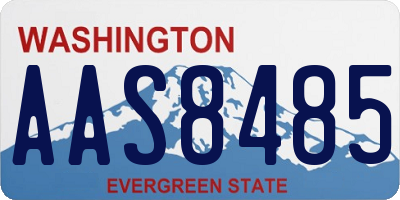 WA license plate AAS8485