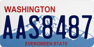 WA license plate AAS8487