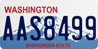 WA license plate AAS8499