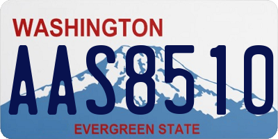 WA license plate AAS8510