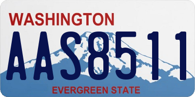 WA license plate AAS8511