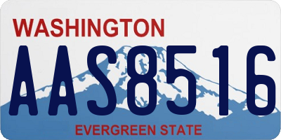 WA license plate AAS8516