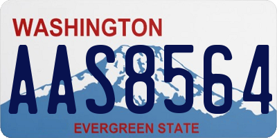 WA license plate AAS8564