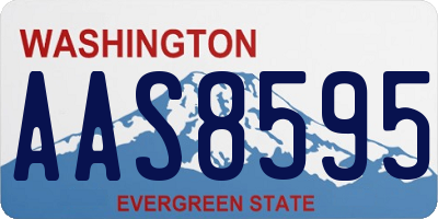 WA license plate AAS8595