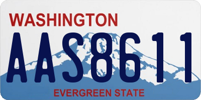 WA license plate AAS8611