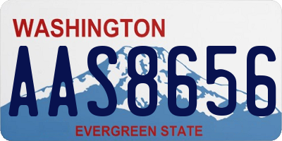 WA license plate AAS8656