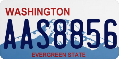 WA license plate AAS8856