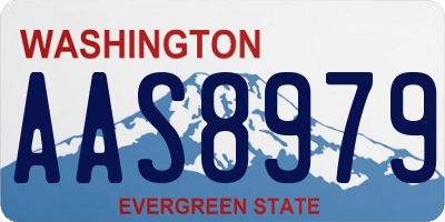 WA license plate AAS8979