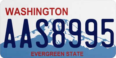 WA license plate AAS8995