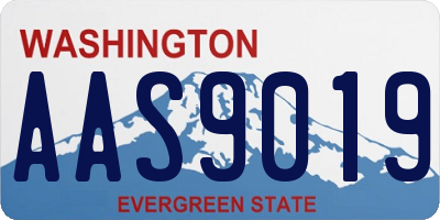 WA license plate AAS9019