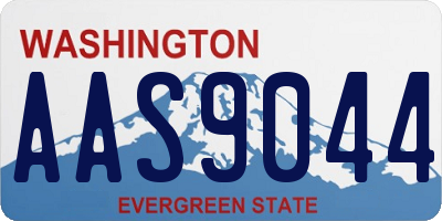 WA license plate AAS9044