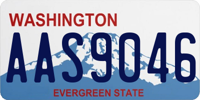 WA license plate AAS9046