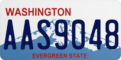 WA license plate AAS9048