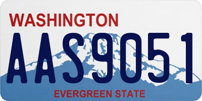 WA license plate AAS9051