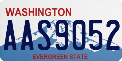 WA license plate AAS9052