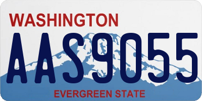 WA license plate AAS9055