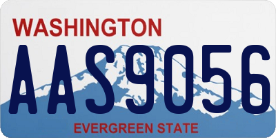 WA license plate AAS9056