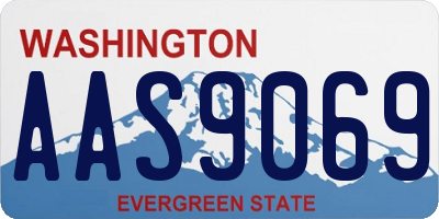 WA license plate AAS9069