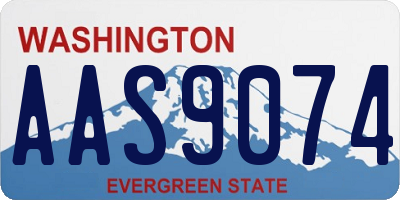 WA license plate AAS9074