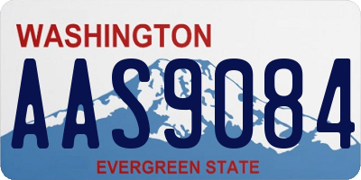 WA license plate AAS9084