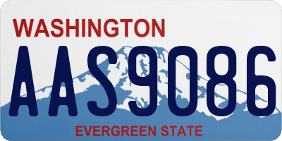 WA license plate AAS9086