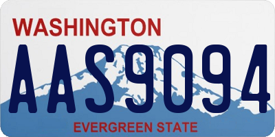 WA license plate AAS9094