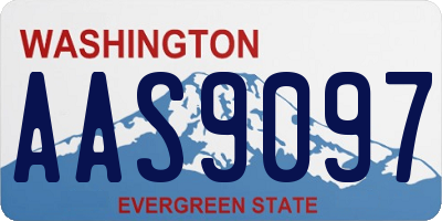 WA license plate AAS9097