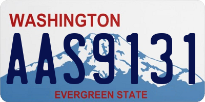 WA license plate AAS9131
