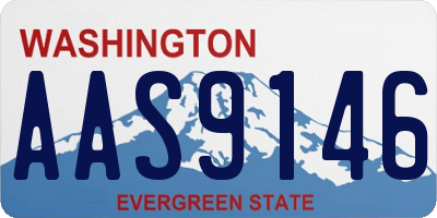 WA license plate AAS9146