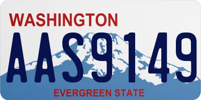 WA license plate AAS9149