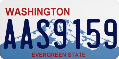 WA license plate AAS9159