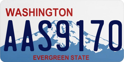 WA license plate AAS9170