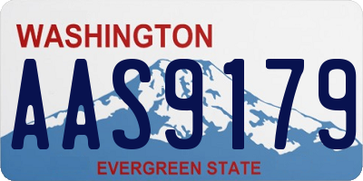 WA license plate AAS9179