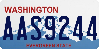 WA license plate AAS9244