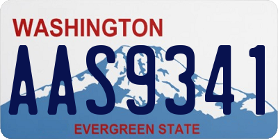 WA license plate AAS9341