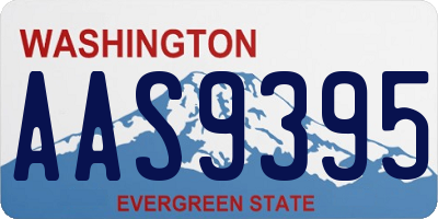 WA license plate AAS9395