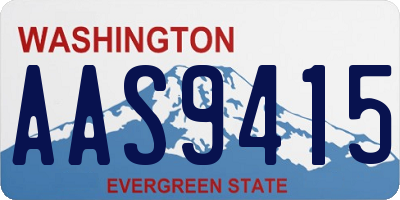 WA license plate AAS9415