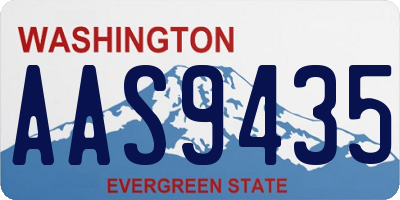 WA license plate AAS9435