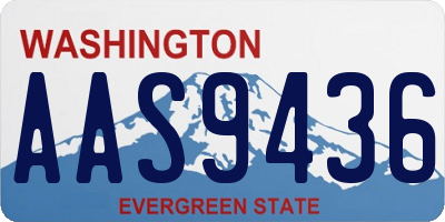 WA license plate AAS9436