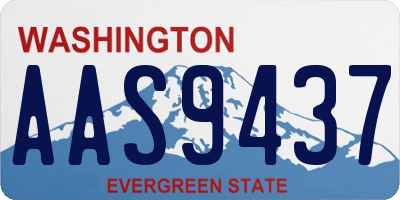WA license plate AAS9437