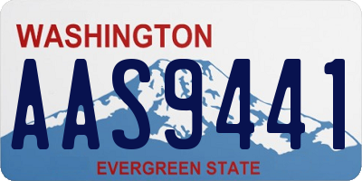 WA license plate AAS9441