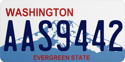 WA license plate AAS9442